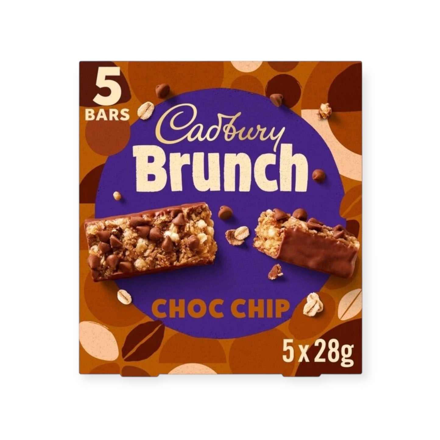 Cadbury Brunch Choc Chip Bars 5 x 28g