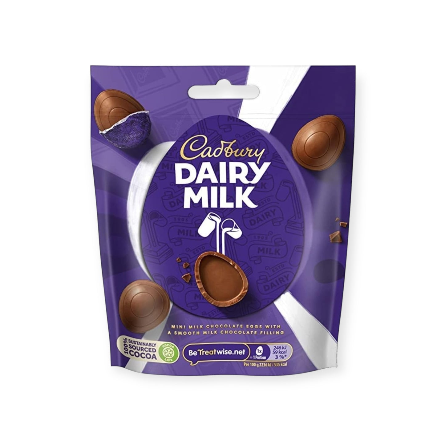 Cadbury Dairy Milk Mini Chocolate Eggs with Filling 77g