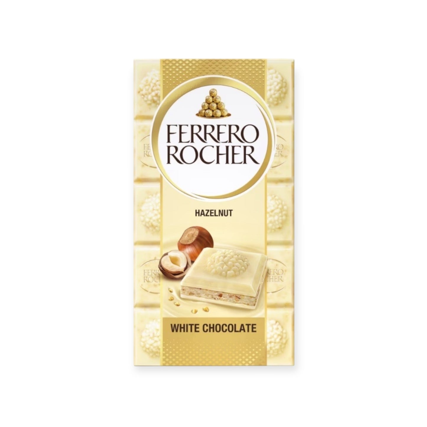 Ferrero Rocher White Chocolate Bar Hazelnut 90g | Ansably