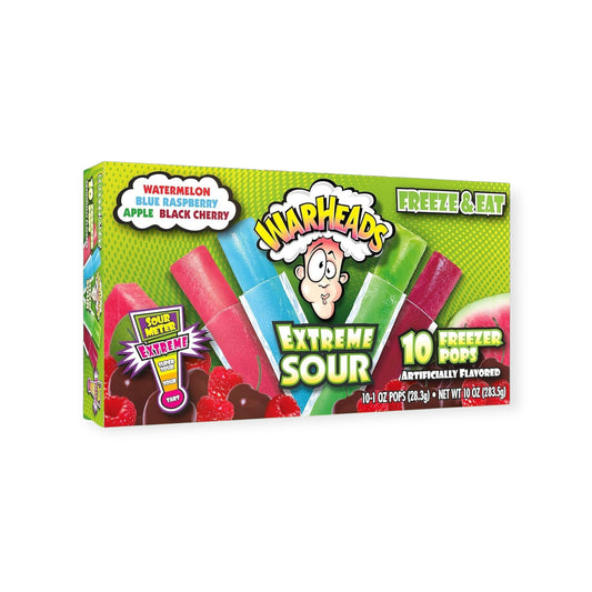 Warheads Extreme Sour Freeze Pops 10x28.3g | Ansably
