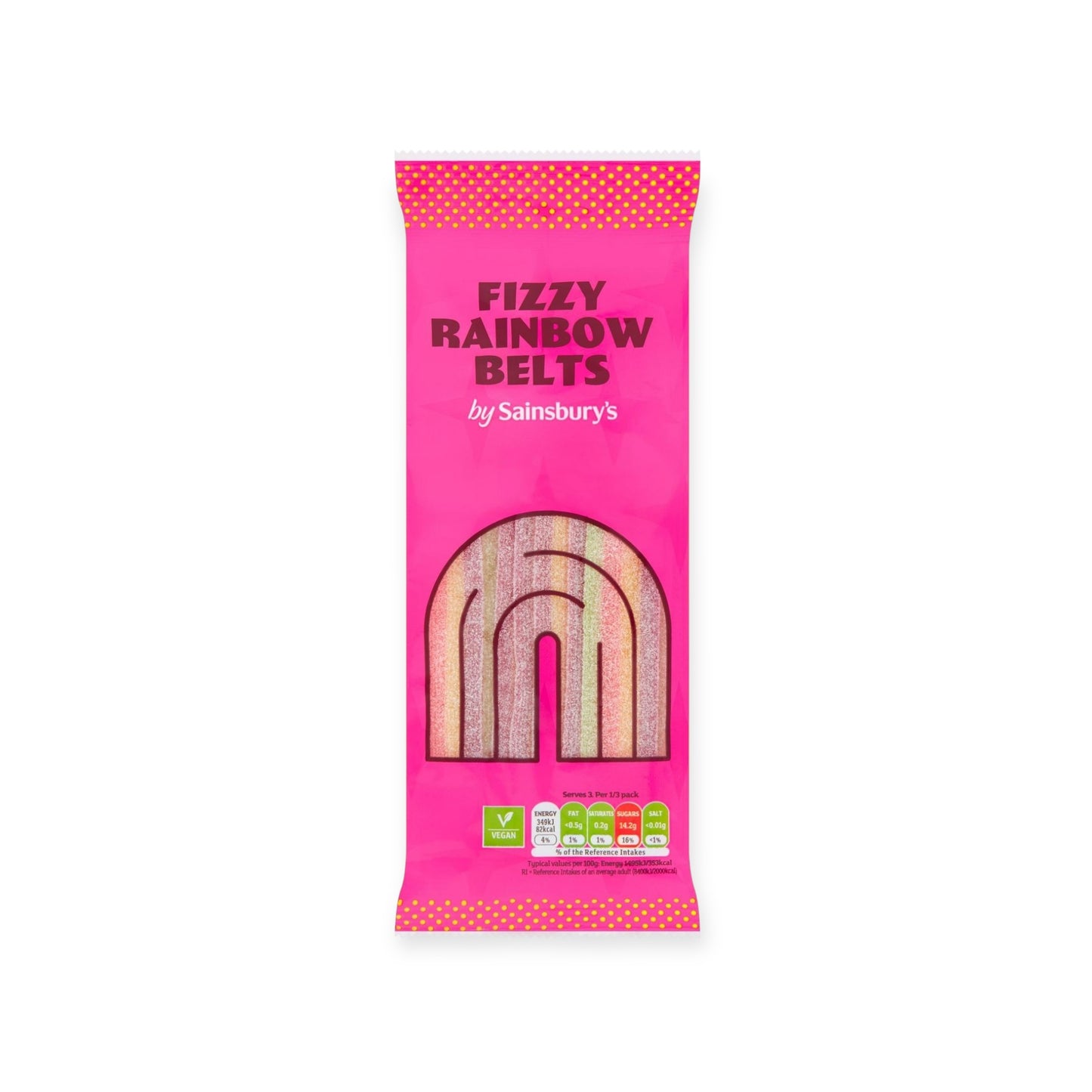 Fizzy Rainbow Belts 70g