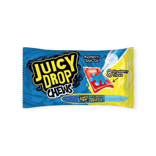 Juicy Drop Chews Strawberry with Raspberry Sour Gel 67g | Ansably