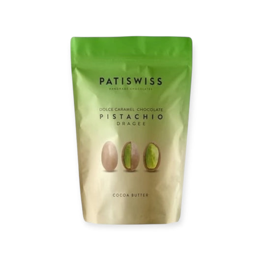 Patiswiss Pistachio Dragee Dolce Caramel Chocolate 80g | Ansably