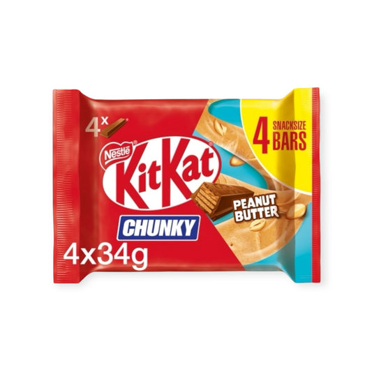 KitKat Chunky Peanut Butter 4 x 34g | Ansably