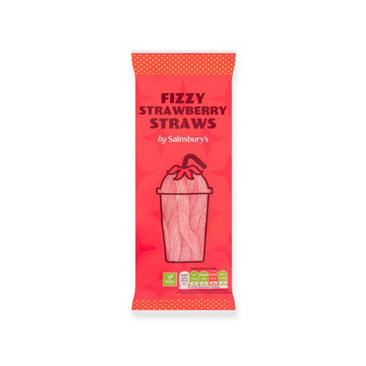 Fizzy Strawberry Straws 70g