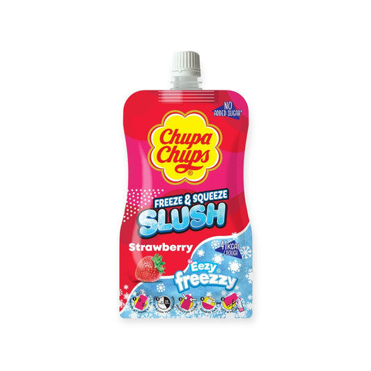 Chupa Chups Freeze & Squeeze Slush Strawberry 250ml | Ansably