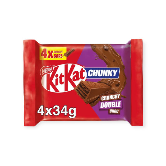 KitKat Chunky Crunchy Double Choc 4 x 34g | Ansably