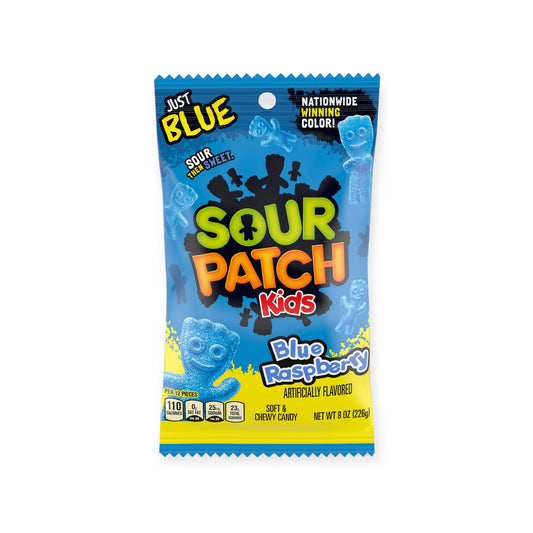 Sour Patch Kids Blue Raspberry Just Blue 226g | Ansably