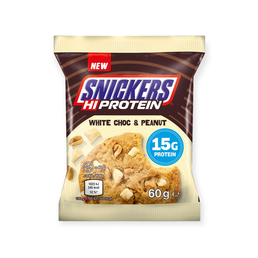 Snickers Hi Protein Cookie White Choc & Peanut 60g