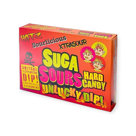 Hotz Suga Sours Unlucky Dip Hard Candy 100g | Ansably