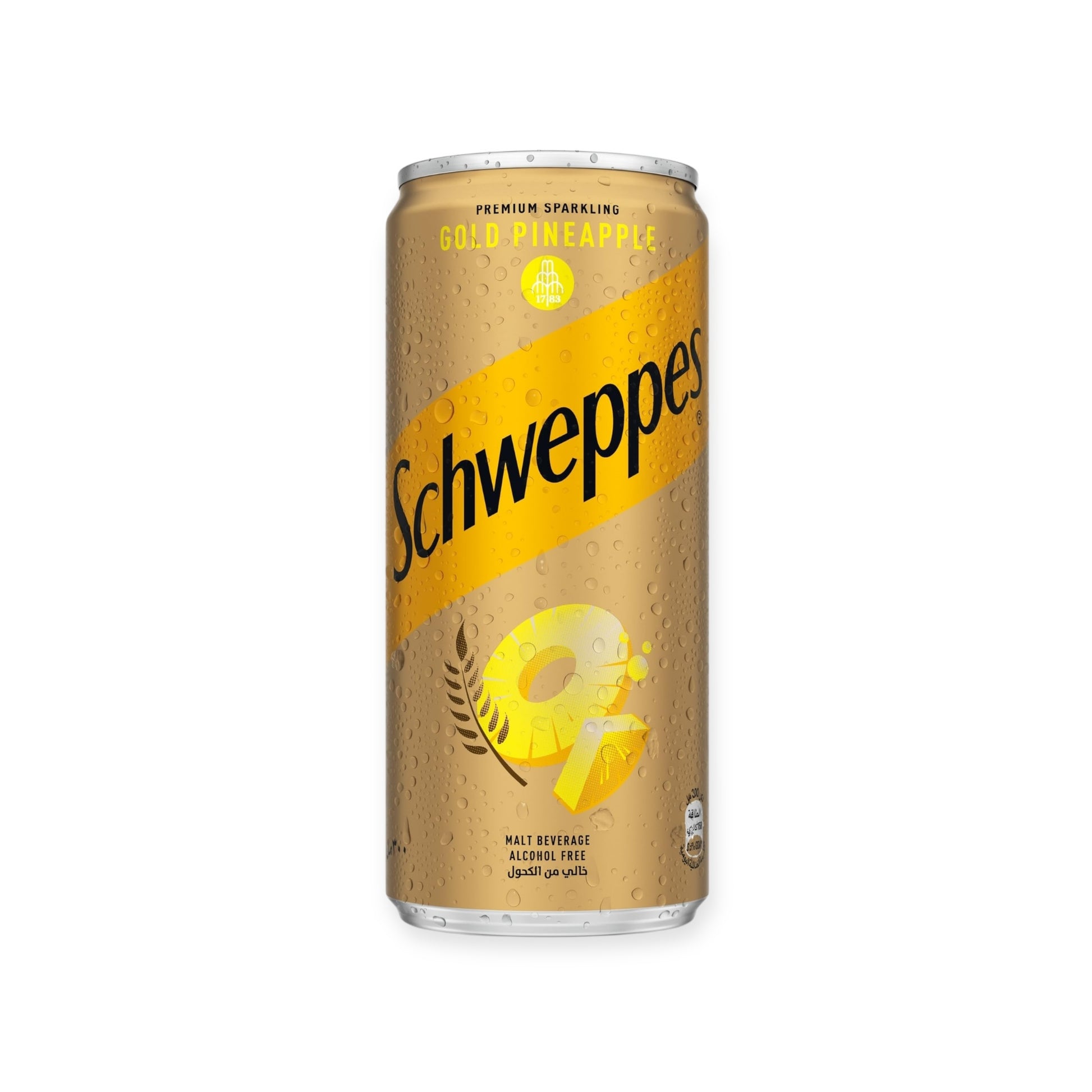 Schweppes Gold Pineapple Malt Beverage 240ml | Ansably