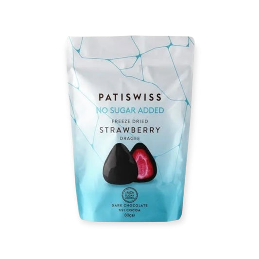 Patiswiss Freeze Dried Strawberry Dragee No Sugar Added 80g | Ansably