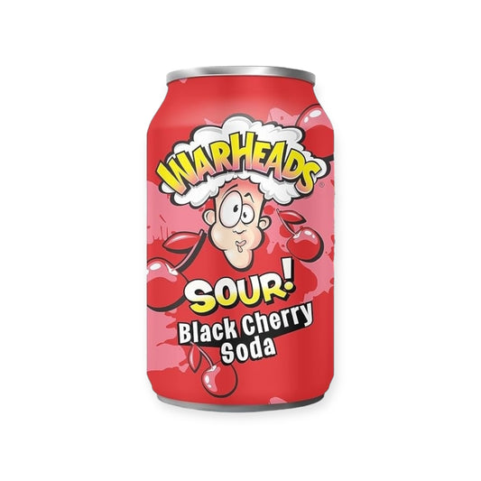 Warheads Sour Black Cherry Soda 355ml | Ansably