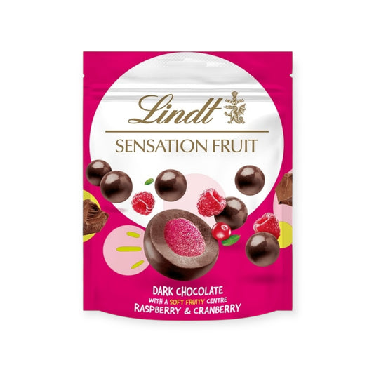Lindt Sensation Fruit Raspberry & Cranberry Dark Chocolate 140g