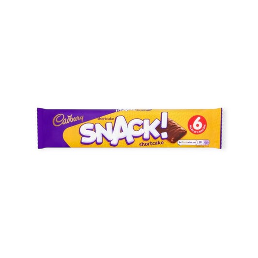 Cadbury Snack Shortcake Chocolate Covered Biscuits 6 x 20g