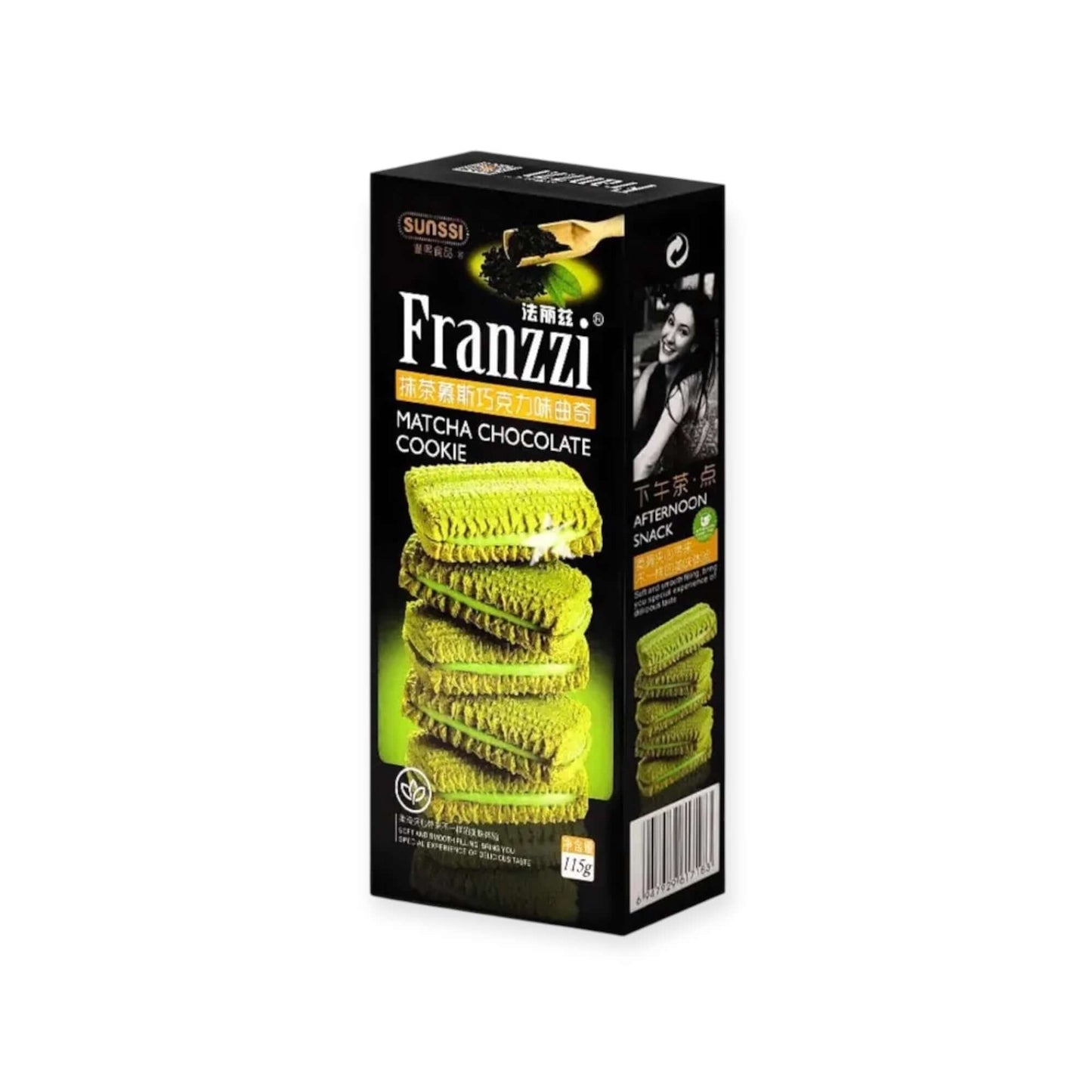Franzzi Matcha Chocolate Sandwich Cookies 115g | Ansably